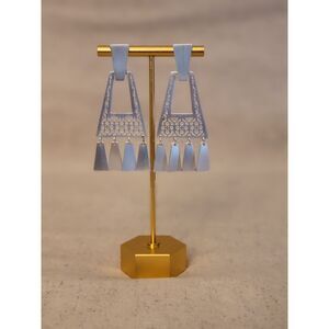 Kendra Scott Silver Kase Statement Earrings (retired)